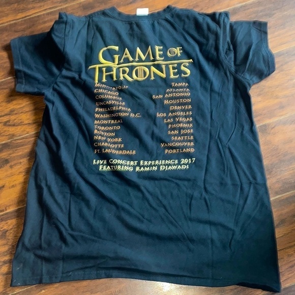 GAME OF THE TRONES Live Concert Experience 2017 T-Shirt Unisex M - Picture 2 of 5
